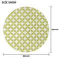 thumbnail image 6 of Green White Checkerboard Checkered Pattern Round Tablecloth 60"x60",Wrinkle Wipeable Table Cloth for Kitchen Dining Room Picnic Patio Party, 6 of 6