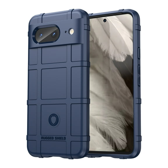 Feishell for Google Pixel 8 Pro Case, Heavy Duty Drop Protection Non-slip Texture Armor Anti-Fingerprint Shockproof Anti-Scratch Silicone Slim Cute Phone Case for Google Pixel 8 Pro,Blue