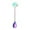 A-196Purple, variant on WYanRUI Stainless Steel Pumpkin Head Coffee Stirring Spoon, Halloween Themed Long Handle Dessert Mixing Spoon for Latte Cocktail Tea Household Tableware Decor,15x3.3x1.9cm