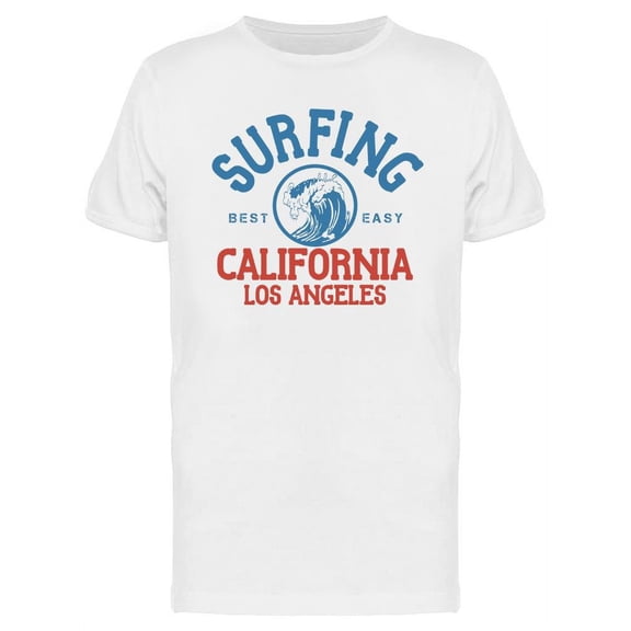 Surfing California Design T-Shirt Men -Image by Shutterstock, Male Medium
