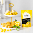 thumbnail image 3 of Sconza Lemoncello Lemon Cream & White Chocolate Almonds | Inspired by Italy's Lemon Groves | Made in the USA | Pack of 1 (24 Ounce) | Convenient & On the Go Snacking Holiday Christmas Sweet Treats, 3 of 7