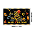 thumbnail image 3 of Construction Theme Happy Birthday Banner Kids Decor Dig In Party Decoration for Birthday Party Kids Celebration Indoor Decoration, 3 of 8