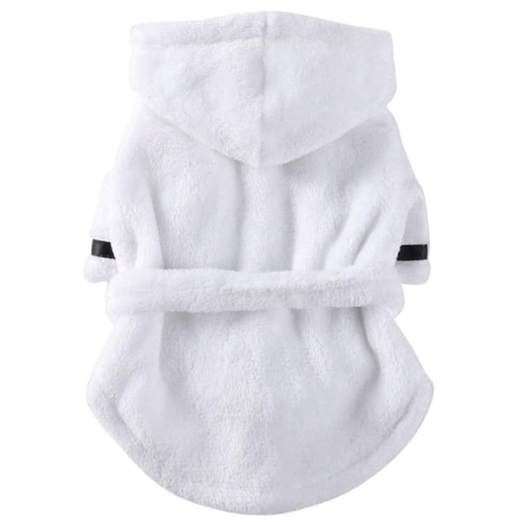 Luxury Soft Pet Dog Puppy Hooded Bathrobe