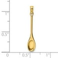 thumbnail image 2 of 14k Gold 3-d Wooden Spoon High Polish Charm 22.9x5.1mm Wide 1.25mm Thick Pendant Necklace for Women, 2 of 2