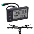 thumbnail image 4 of Electric Bike LCD Display, Electric Bike LCD Display Meter Waterproof Plug  For 22.2mm/0.9in Handlebar, 4 of 8
