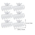 thumbnail image 2 of Niceauty 6Pcs Hair Rollers with Clips Hair Curler Claw Clips Transparent for Home Use, 2 of 8