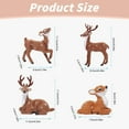 thumbnail image 3 of Sunxin Christmas Decorations, Simulation Sika Deer Model Mother Deer Figurine Desktop Decoration Christmas Deer Wedding Decoration Props Simulation Animals Standing Doe, 3 of 9