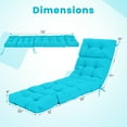thumbnail image 3 of Gymax Coussin de Chaise Longue 73 Pieds' Rembourré pour Fauteuil Inclinable Intérieur Extérieur, 3 of 10