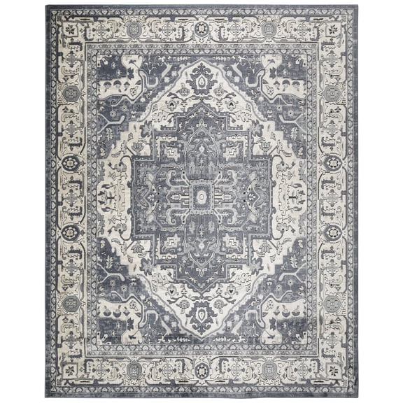 Nourison Concerto 7'10" x 9'10" Navy Ivory Indoor Rug