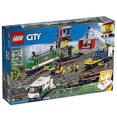 LEGO City Cargo Train 60198 Remote Control Train Building Set with Tracks for Kids, Top for Boys and Girls (1226 Pieces) - Walmart.com