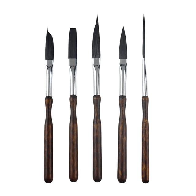 5 Pcs Brosse à Rayures Longue Doublure Brosse Rouleau Décapant Brosses Brosses Haute Performance Brosses à Rayures