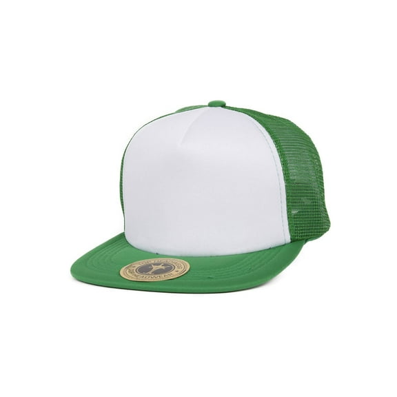 Top Headwear Adjustable Trucker Caps - Green/White