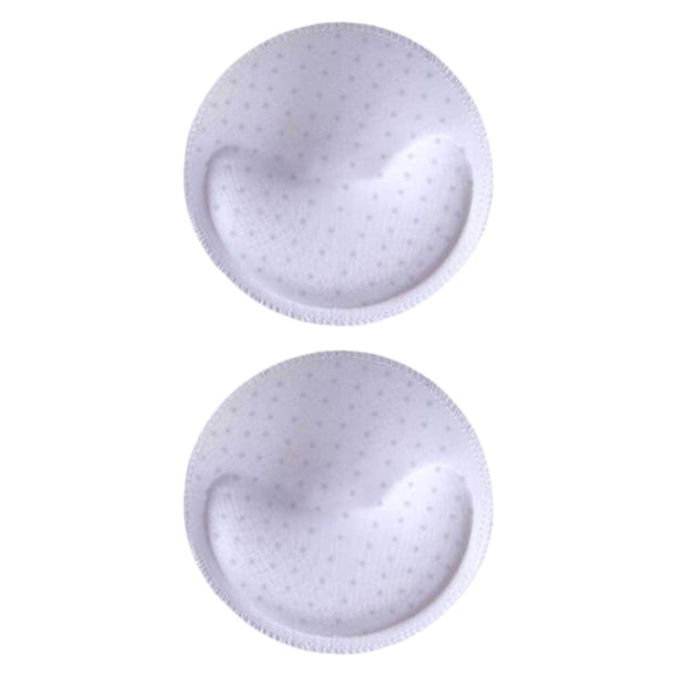 1 par de almohadillas para sujetador, extraíbles, redondas, divididas, de esponja suave y transpirables. Agujero blanco
