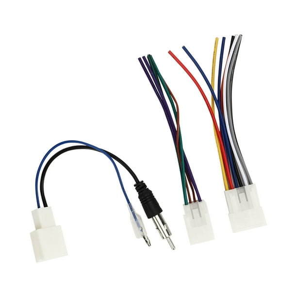Arnés de instalación de estéreo de automóvil, instalación de estéreo de radio de automóvil Arnés de cableado de estéreo de automóvil Adaptador de cable de arnés de cables de automóvil Diseñado por ex