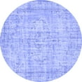 thumbnail image 1 of Ahgly Company Indoor Round Abstract Blue Contemporary Area Rugs, 8' Round, 1 of 4