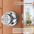 thumbnail image 3 of Cerradura de puerta de entrada sin llave Signstek Smart Code en níquel satinado, 3 of 8