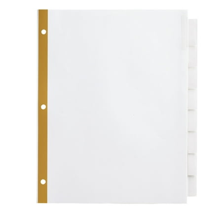 UPC: 0735854147921 | Office Depot Insertable Dividers With Big Tabs White Clear Tabs 8-Tab OD14792