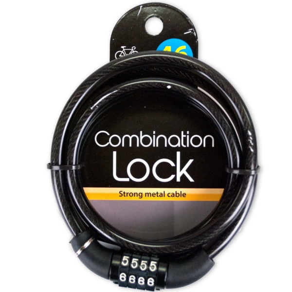New 619063 Combination Cable Lock (24Pack) Locks Cheap Wholesale Discount Bulk Hardware Locks X
