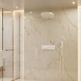 thumbnail image 2 of CASAINC 5-Spray Dual Shower Head 16 in. Round Wall Mount Fixed and Handheld Shower Head 2.5 Thermostatic in Matte White, 2 of 9