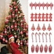 thumbnail image 2 of Adornos de dulces para el árbol de Navidad, bastones de caramelo rojos y dorados, piñas, decoración navideña para el hogar 2025, adorno para árbol de Navidad, 2 of 5
