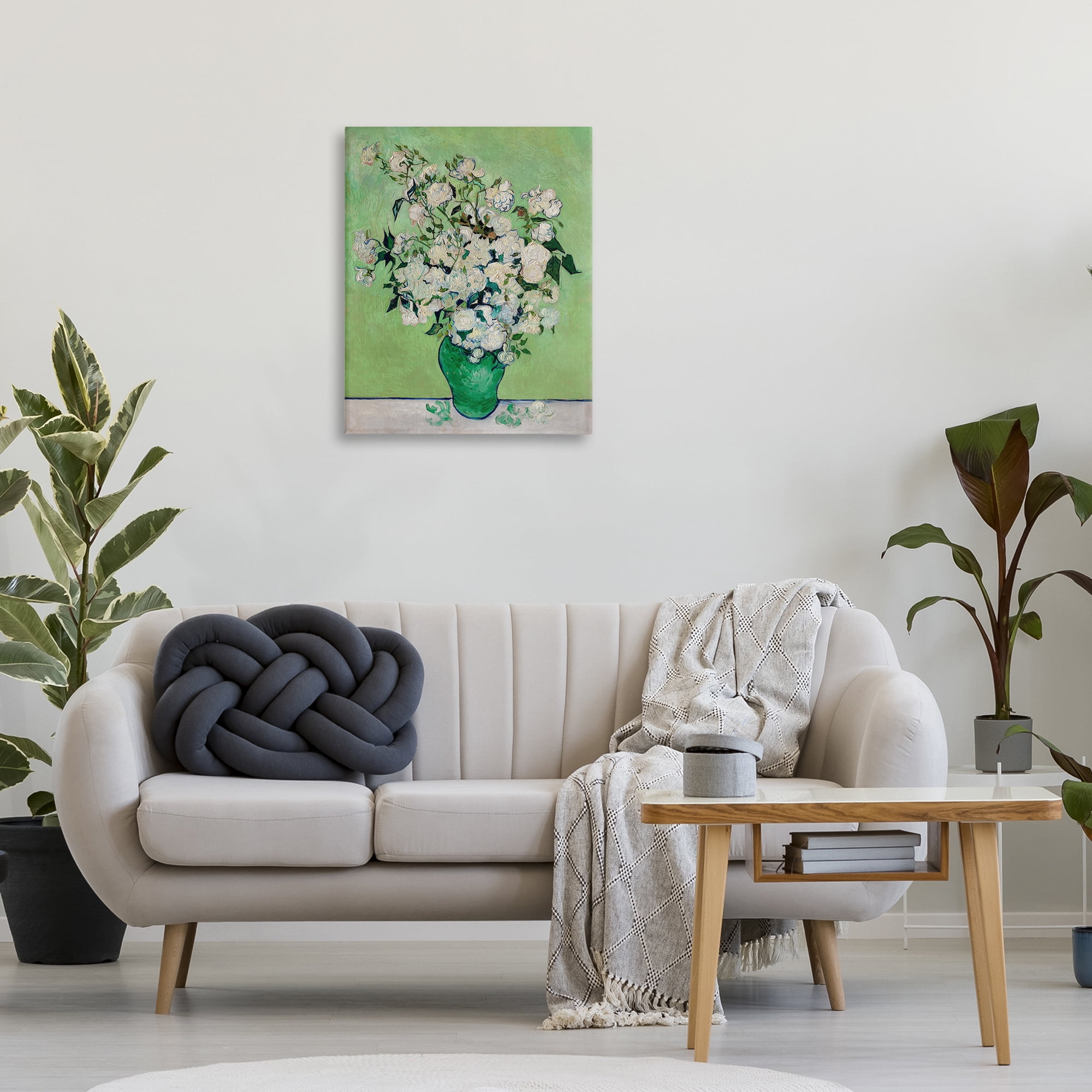 Stupell Industries Van Gogh Roses Botanical & Floral Painting Gallery Wrapped Canvas Art Print Wall Art, 24 x 30