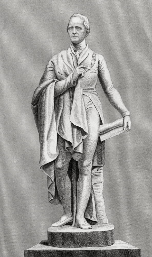 Richard Colley Wesley Later Wellesley 1St Marquess Wellesley 1760 To 1842 Anglo-Irish Politician And Colonial Administrator Drawn By H Warren From History Of Ireland Published C1854 Canvas Art - Ken W