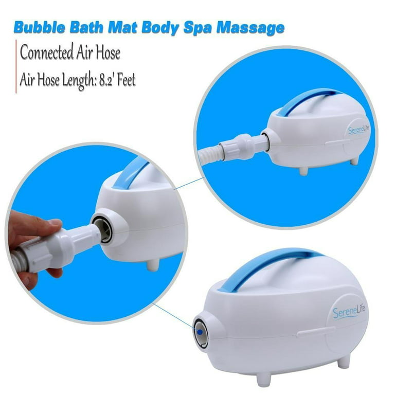  Bubble Bath Mat Tub Spa Massager Adjustable Bubble