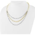 thumbnail image 2 of 14K Two-Tone Polished Fancy Link Necklace (Width 64) (Length 18.25) - Jbsp, 2 of 5
