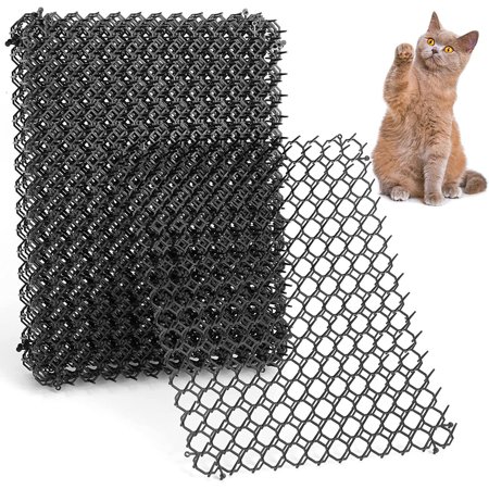10Pcs Cat Scat Mat Spikes Prickle Strips Anti-Cats Network Deterrent Mat 15*11