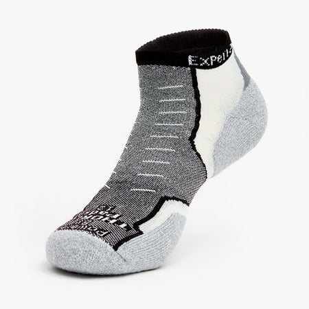 UPC: 0036383055290 | Thorlos Unisex Experia TECHFIT Light Cushion Low Cut Socks Black – XCCU-132