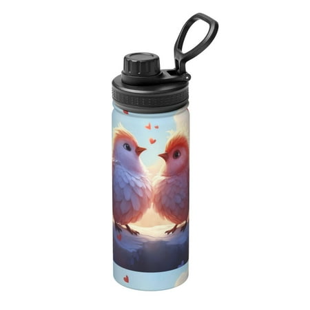 

Salouo Heart Sky Bird Couple for 18oz Stainless Steel Vacuum Insulated Tumbler Coffee Travel Mug Spill Proof with Lid Thermos Cup for Keep Hot/Ice Coffee Tea and Beer