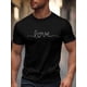 thumbnail image 1 of Men's T-Shirt,Short Sleeve Tee Shirt Casual Tops Valentine's Day Love Crew Neck T Shirts for Men, 1 of 8
