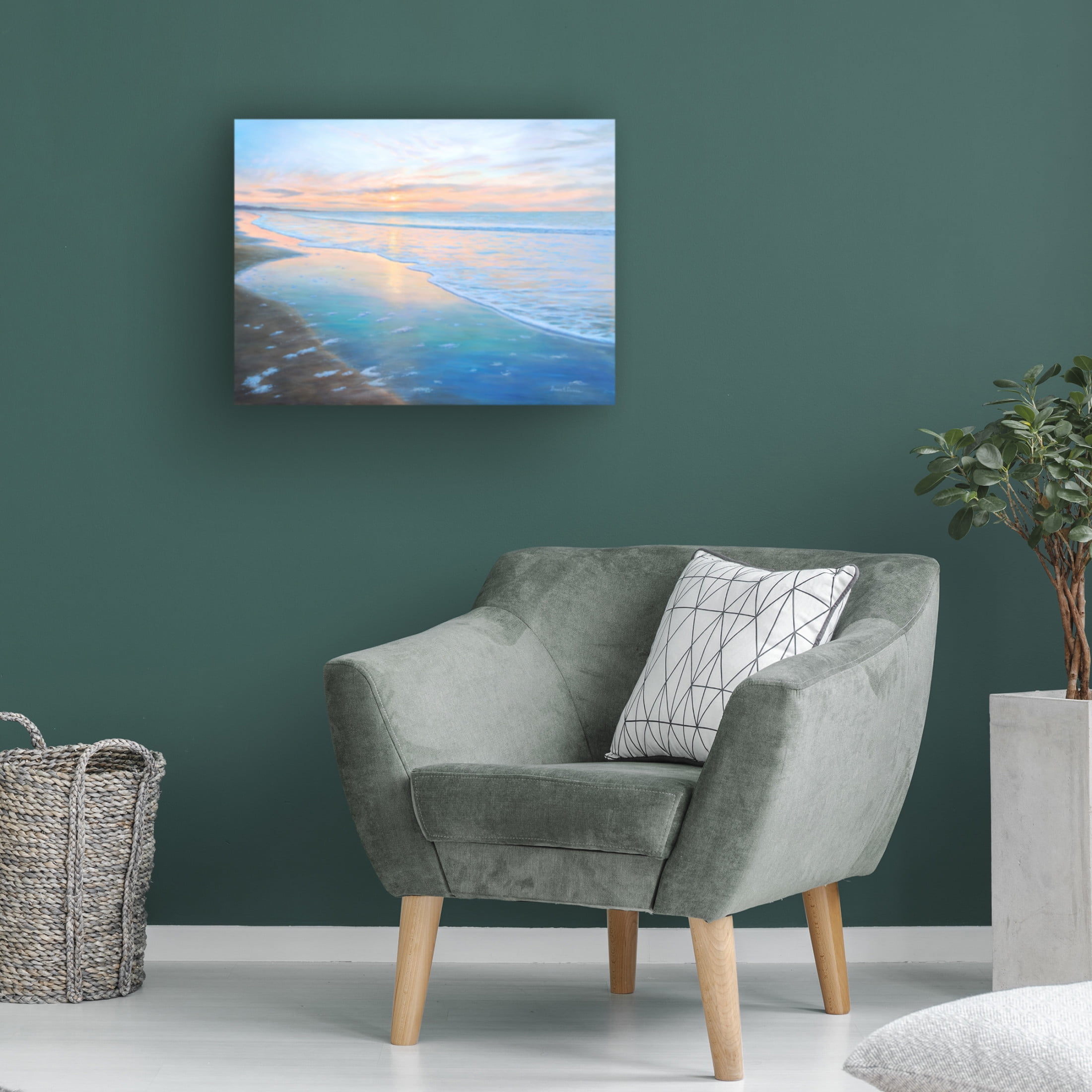 Canvas Wall Art - Bruce Dumas 'The Morning Show' Wall Art for Living Room, Bedroom, or Office Décor by Trademark Fine Art - 47 x 35 Inches
