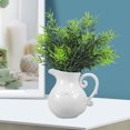 thumbnail image 3 of Raindrops White Ceramic Flower Vase with for Decor and Stable Storage, 3 of 8