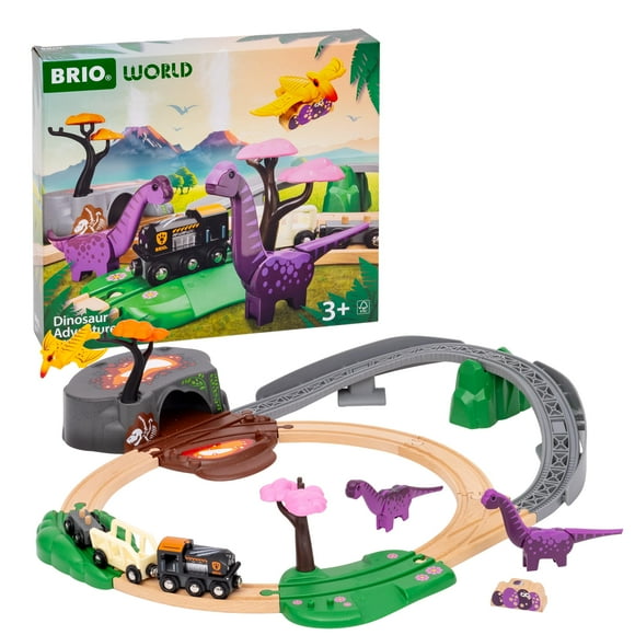 Set de tren de juguete BRIO World Dinosaur Adventure 36094 para niños a partir de 3 años
