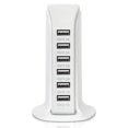 thumbnail image 3 of USB Charging Station Hub  Smart IC Tech 6A 30W 6 Port USB Wall Charger Desktop Charging Multi Ports Rapid Adapter for iPad Cellphones Camera, 3 of 9