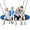 Blue, variant on WYDK 700 lbs 60" Giant Platform Swing with Light, Tree Swing with Adjustable Hanging Ropes, Waterproof 600D Oxford Fabric, Indoor/Outdoor Swing for Kids, Adults, Playground, Backyard (Colorful)