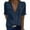 Navy, variant on Women Classy Tunics Deep V-Neck Lace Neckline Hollow Outs Leeve Short Sleeve Solid 2024 Summer Leisure Shirts Lace Crochet Flowy Swiss Dot