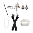 thumbnail image 4 of Conjunto de accesorios para mujer de los años 20, diadema, tocado de joyería para actuaciones en escenario Estilo C, 4 of 8