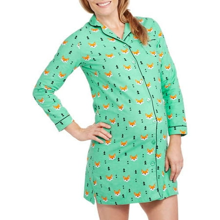 button shirt down sleep flannel maternity sleeve dialog displays option additional opens zoom