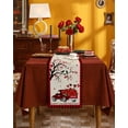 thumbnail image 2 of Rdsfhsp Valentine Table Runner 13x72 Inches Long for Table Decoration Happy Valentine's Day Truck with Rose Red and Black Buffalo Plaid Coffee Table Runner for Kitchen Dining Party Home Decor, 2 of 5
