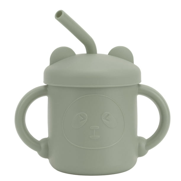 Taza Para Sorber Para Bebé, Taza De Silicona Para Bebé, Asas Antideslizantes A Prueba De Derrames, Resistente A Caídas Para Recién Nacido