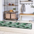 thumbnail image 4 of Dreamtimes Tropical Palm Leaf Hallway Runner Rug 2'x6' Kitchen Rug with Rubber Backing Green White Leaves Non Slip Entryway Rug Runner Washable Soft Area Rug for Hallway Bedroom Kitchen Decor, 4 of 6