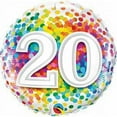 thumbnail image 2 of 18 inch 60 Rainbow Confetti Qualatex Foil Mylar Balloon - Party Supplies Decorations, 2 of 10