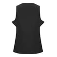 thumbnail image 6 of Pxiakgy Seamless Workout Tank Top for Women with Built In Bra, Padded Racerback Athletic Yoga Camisole Women's Solid Color Round Neck Vest Fashion Casual Top Black L, 6 of 9