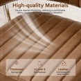 thumbnail image 4 of COOLHUT Modern Swivel Office Desk Chair, PU Leather Chair with Back and Wheels, Height Adjustable Comfy Home Office Chair, Simple Assembly For Living Room, Bed Room, Camel, 4 of 8