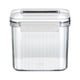 thumbnail image 2 of Set de recipientes herméticos para almacenamiento de alimentos - 4 tarros retro para harina, azúcar, cereales y snacks • Organización apilable de despensa de cocina • Plástico ABS, 2 of 3