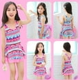 thumbnail image 4 of YunPes Toddler Baby Girls Swim Dress Bathing Suit Beach Swimwear with Cap Girl Bikini Swimsuit, 4 of 4