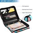 thumbnail image 3 of FORMRS Zipper Binder with Shoulder Strap 2-inch Ring 500 Sheet Capacity File Bag, Colorful Checkered Pattern, 3 of 5
