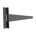 thumbnail image 6 of Renovators Supply Black T Strap Shed Door Hinge 11 in. Rustic Flush Mount Cast Iron Barn Door Shed Hinge w/Hardware, Pack of 3, 6 of 9